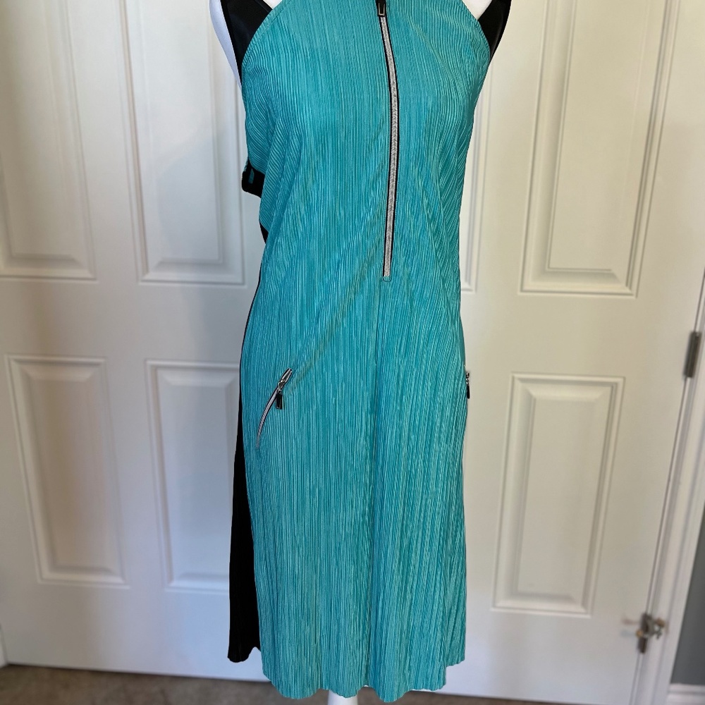 Jamie Sadock Golf Dress, Black and Turquoise, New, XXL